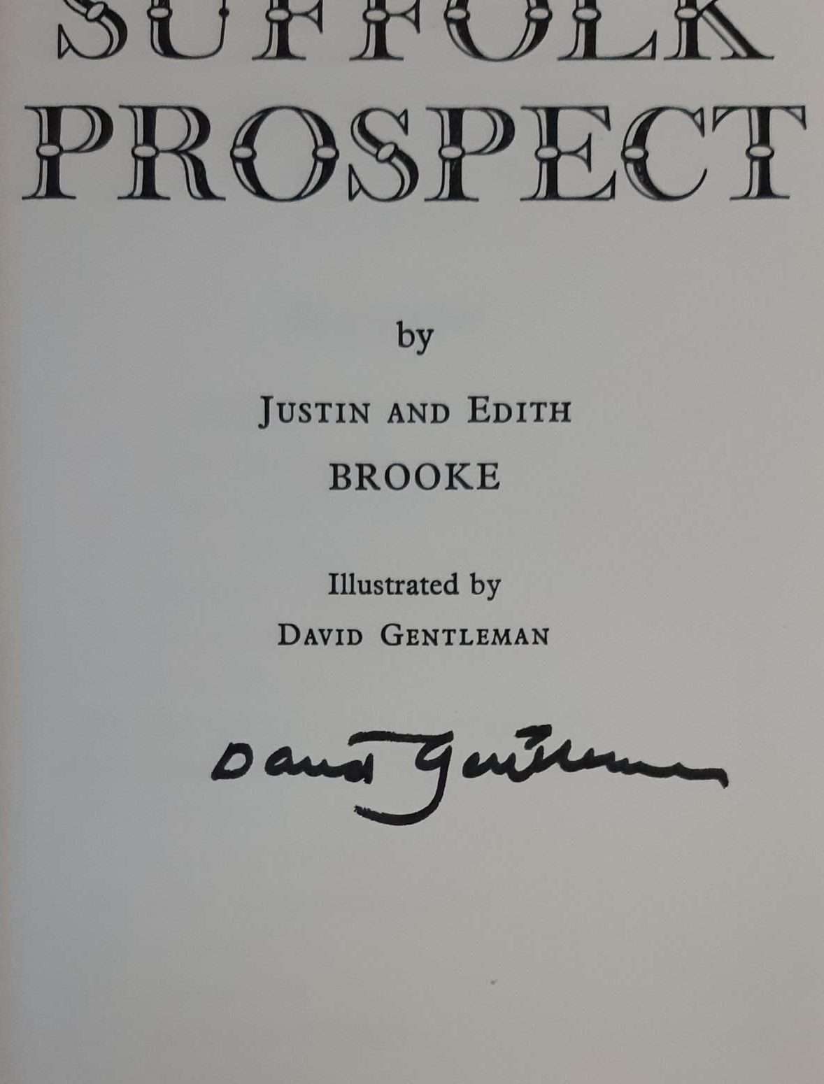 Suffolk Prospect. Illustrated by David Gentleman (Signed by David Gentleman) - Image 2