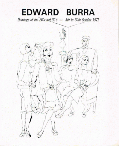 Edward Burra Drawings of the 20's and 30's: 1971 Exhibition Catalogue