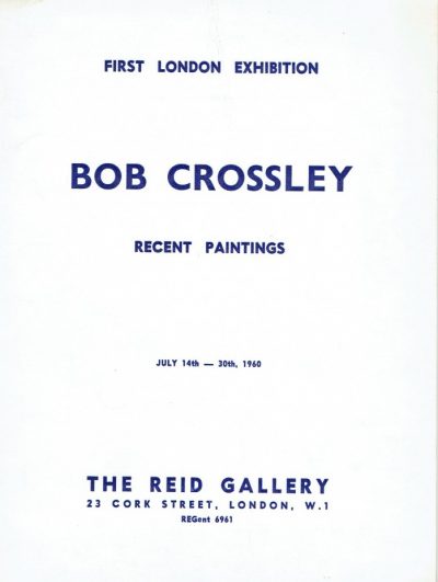 Bob Crossley Recent Paintings