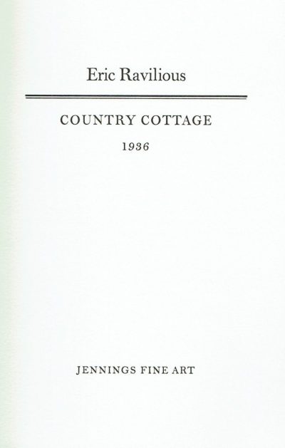 Eric Ravilious. Country Cottage 1936 (New Edition)