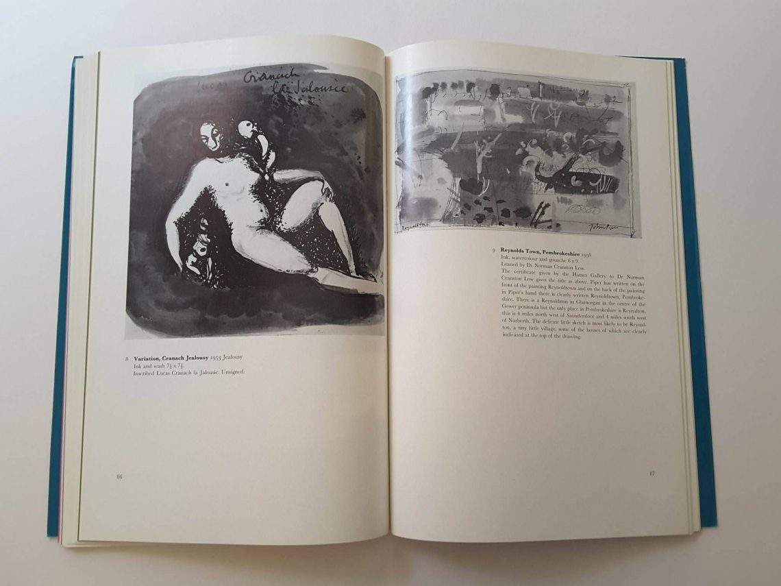 Pair of John Piper autograph letters (1972) (Plus Exhibition Catalogue) - Image 2