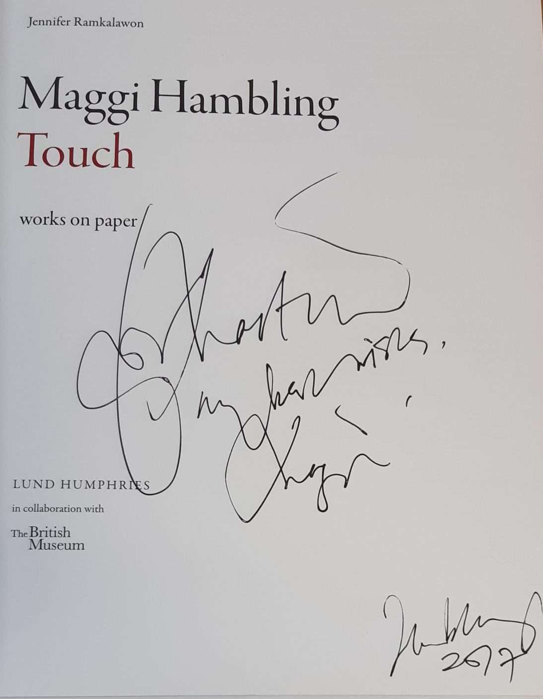 Maggi Hambling: Touch (Inscribed by the Artist) (2017) - Image 2