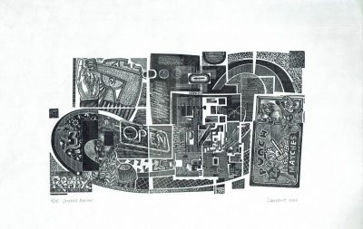 Creative Review. Wood-engraving by Peter Lawrence