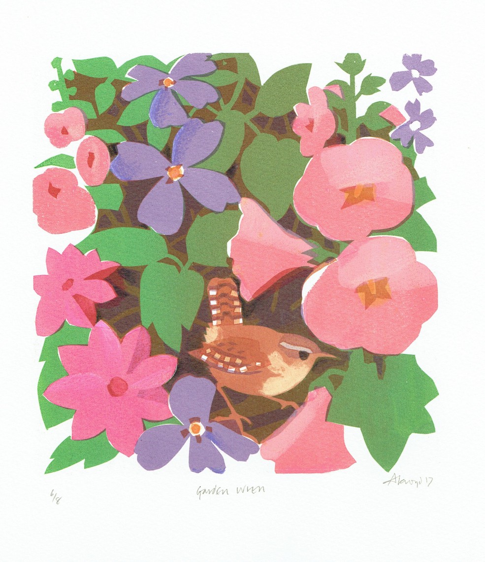 Garden Wren Print by Carry Akroyd