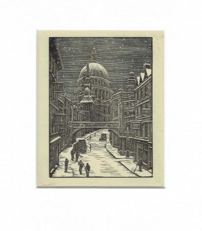 London Snow print by Gwen Raverat