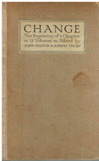 Change. The Beginning of a Chapter in 12 Volumes. Part 1
