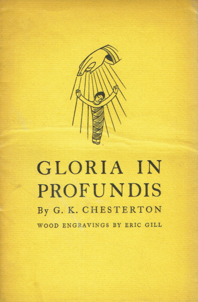 Gloria In Profundis. Wood Engraving By Eric Gill