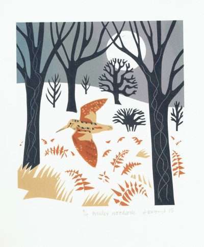 Winter Woodcock Print by Carry Akroyd