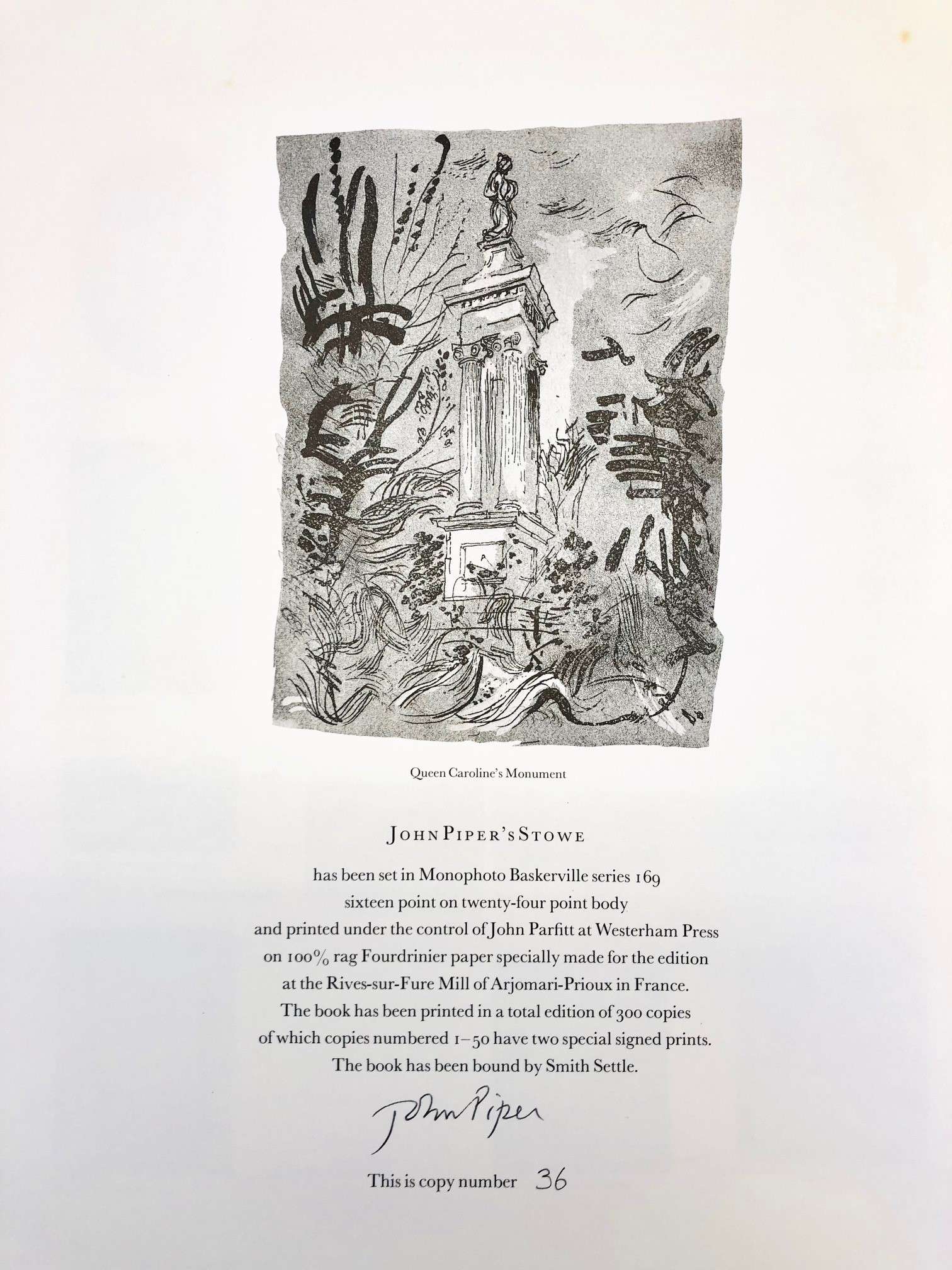 John Piper: Stowe (SIGNED) - Image 5