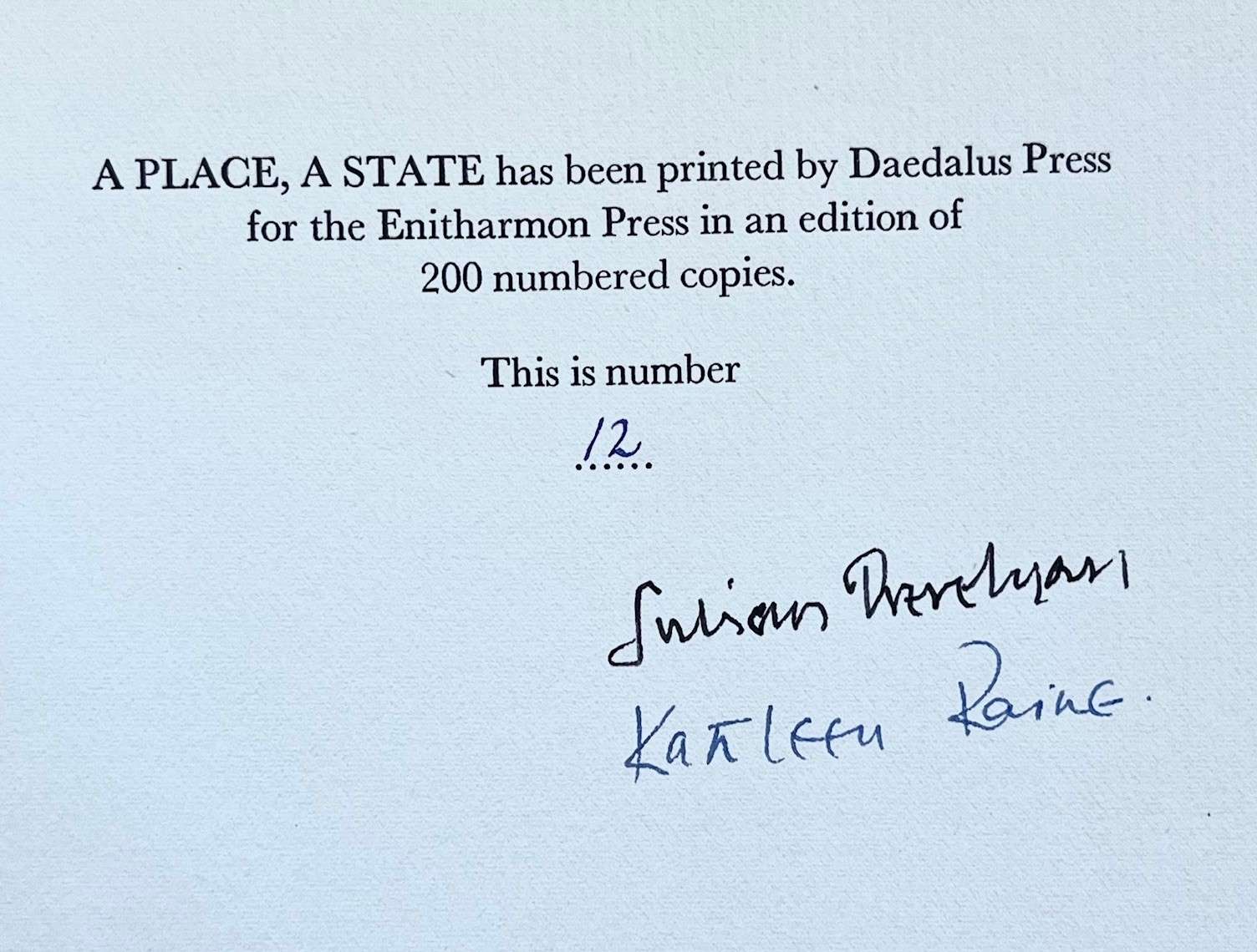 A Place, A State: A Suite of Drawings by Julian Trevelyan (Signed) (1974) - Image 2