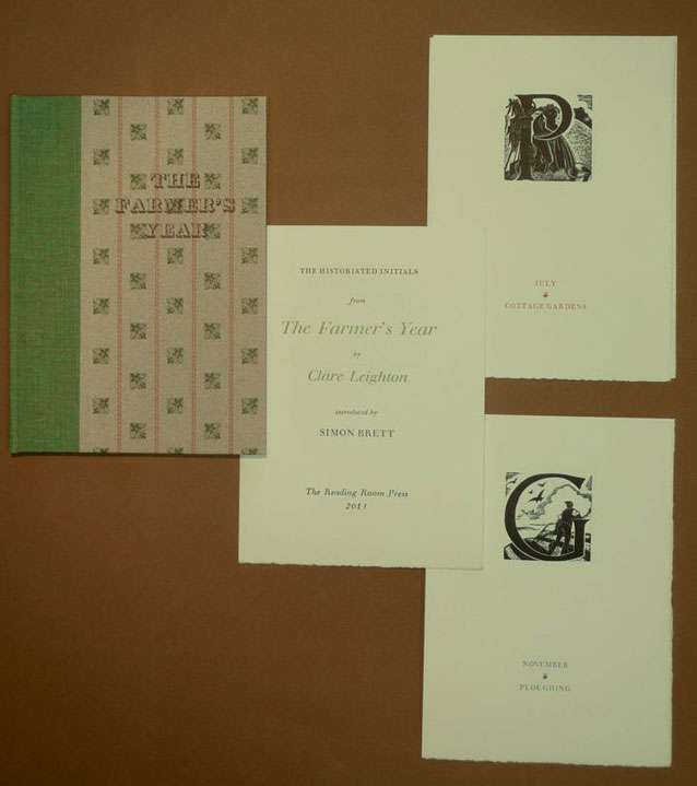 The historiated initials from The Farmer's Year by Clare Leighton, introduced by Simon Brett - Image 2