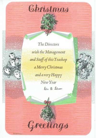 Christmas greetings by Barnett Freedman