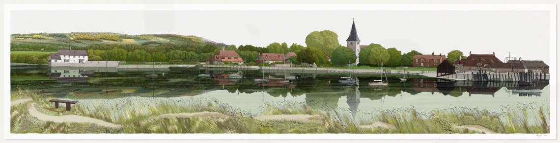 Bosham Harbour, Chichester Print by Alejandro Martinez
