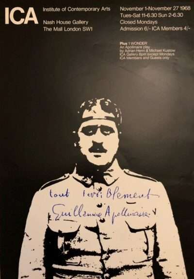 ICA Guillaume Apollinaire Poster