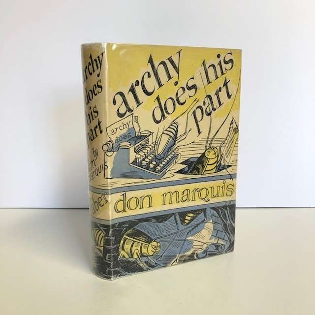 Archy does his Part by Don Marquis (Edward Bawden Dust Jacket)