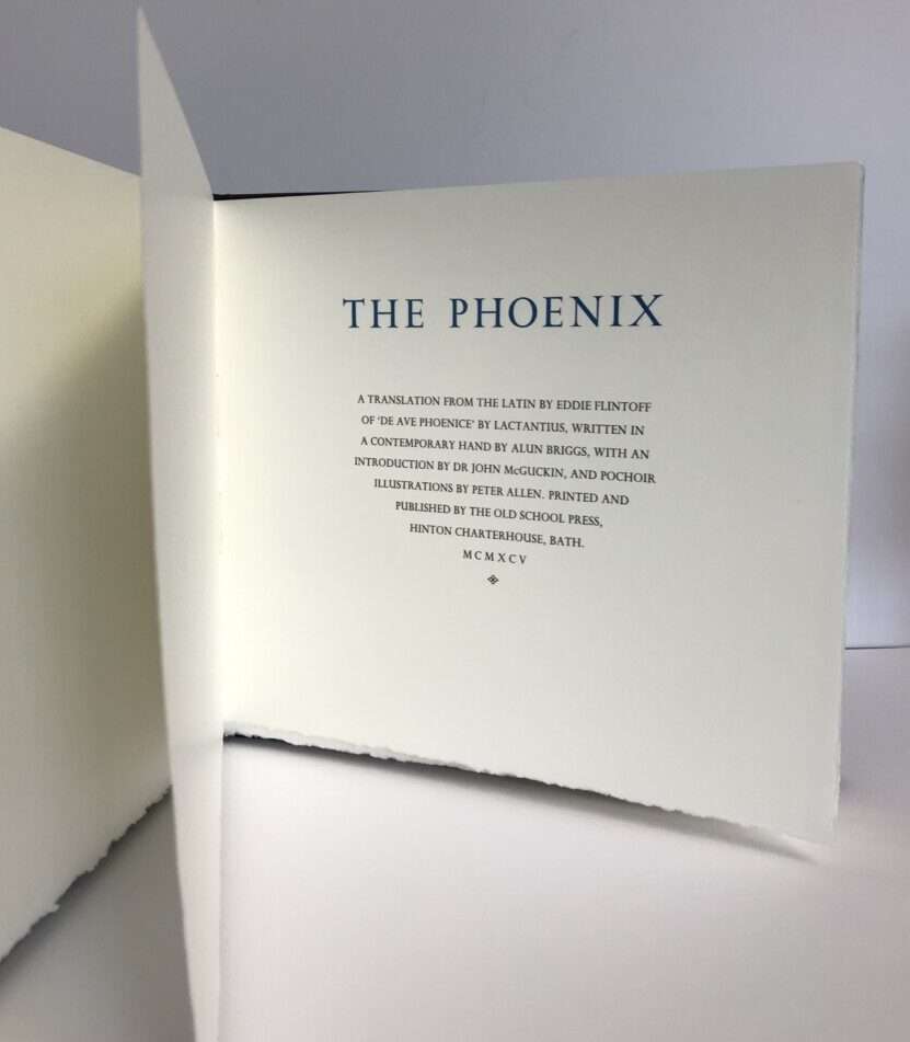 The Phoenix: A Translation from the Latin by Eddie Flintoff of 'de Ave Phoenice' By Lactantius - Image 2