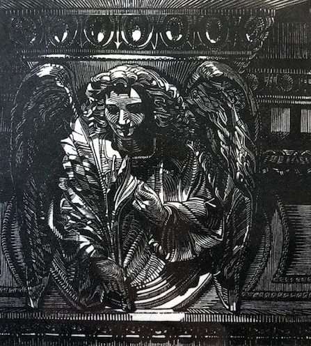 Angel with Palm Leaves