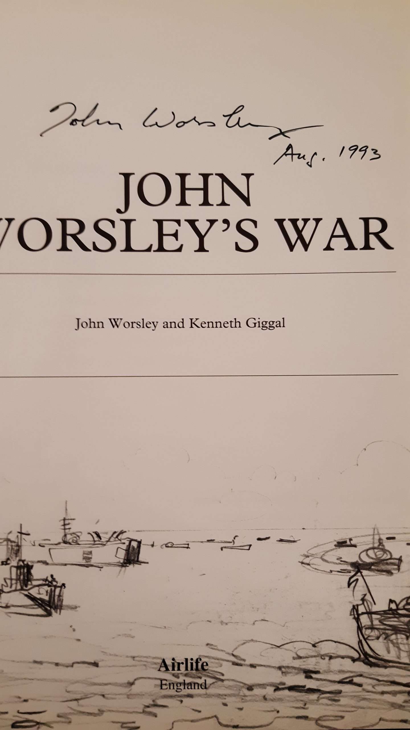 John Worsley's War: An Official War Artist in World War II (Signed with letter) (1993) - Image 2