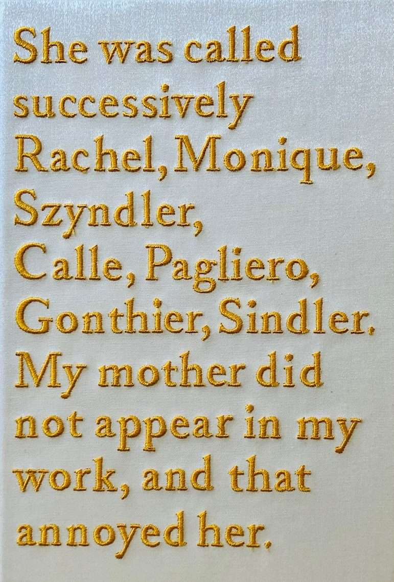 'She was called successively Rachel, Monique, Szyndler...' by Sophie Calle (Signed)