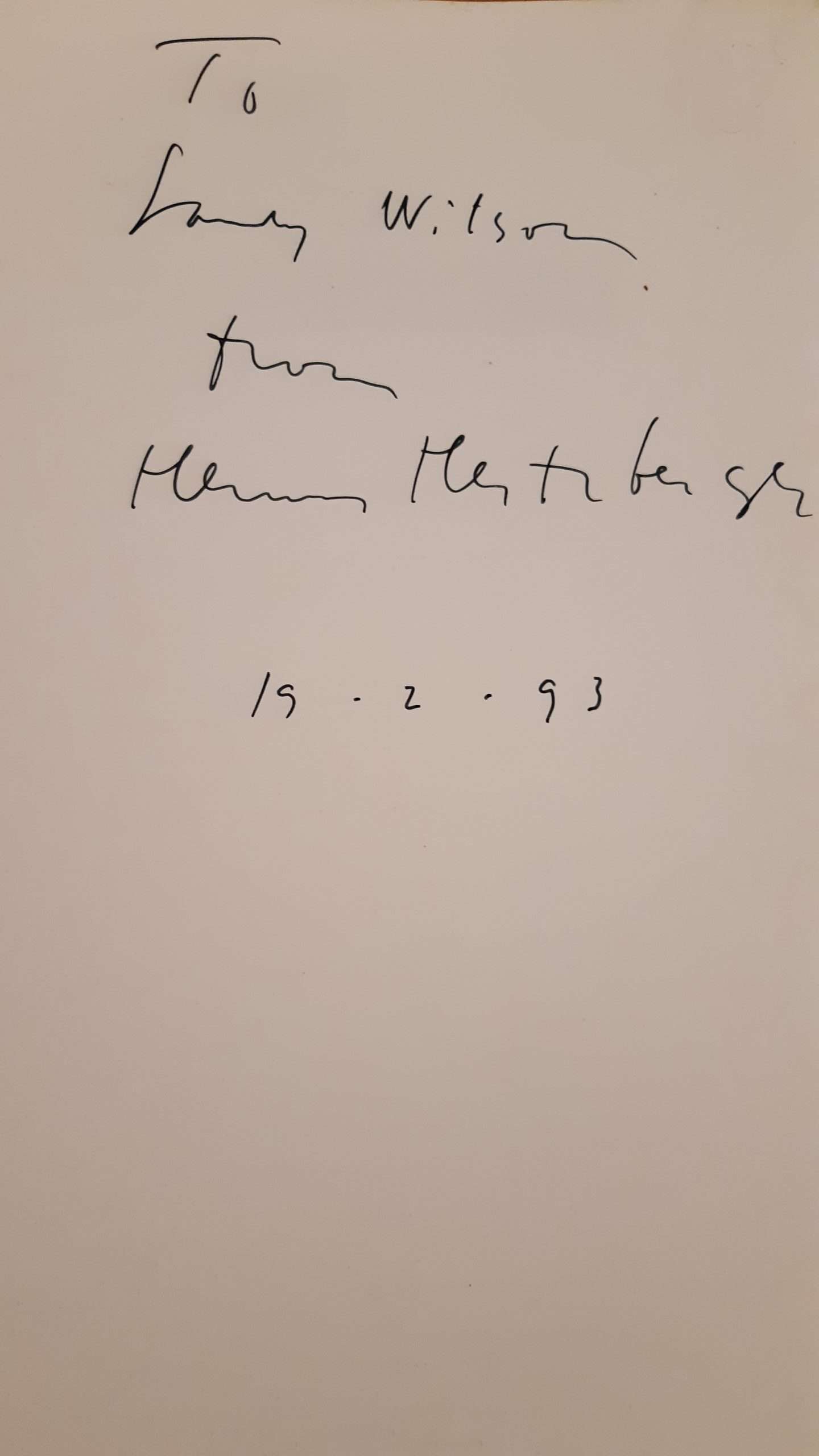 Herman Hertzberger 'Lessons for Students in Architecture' (1991) (Signed and dedicated to Colin St John Wilson) - Image 2