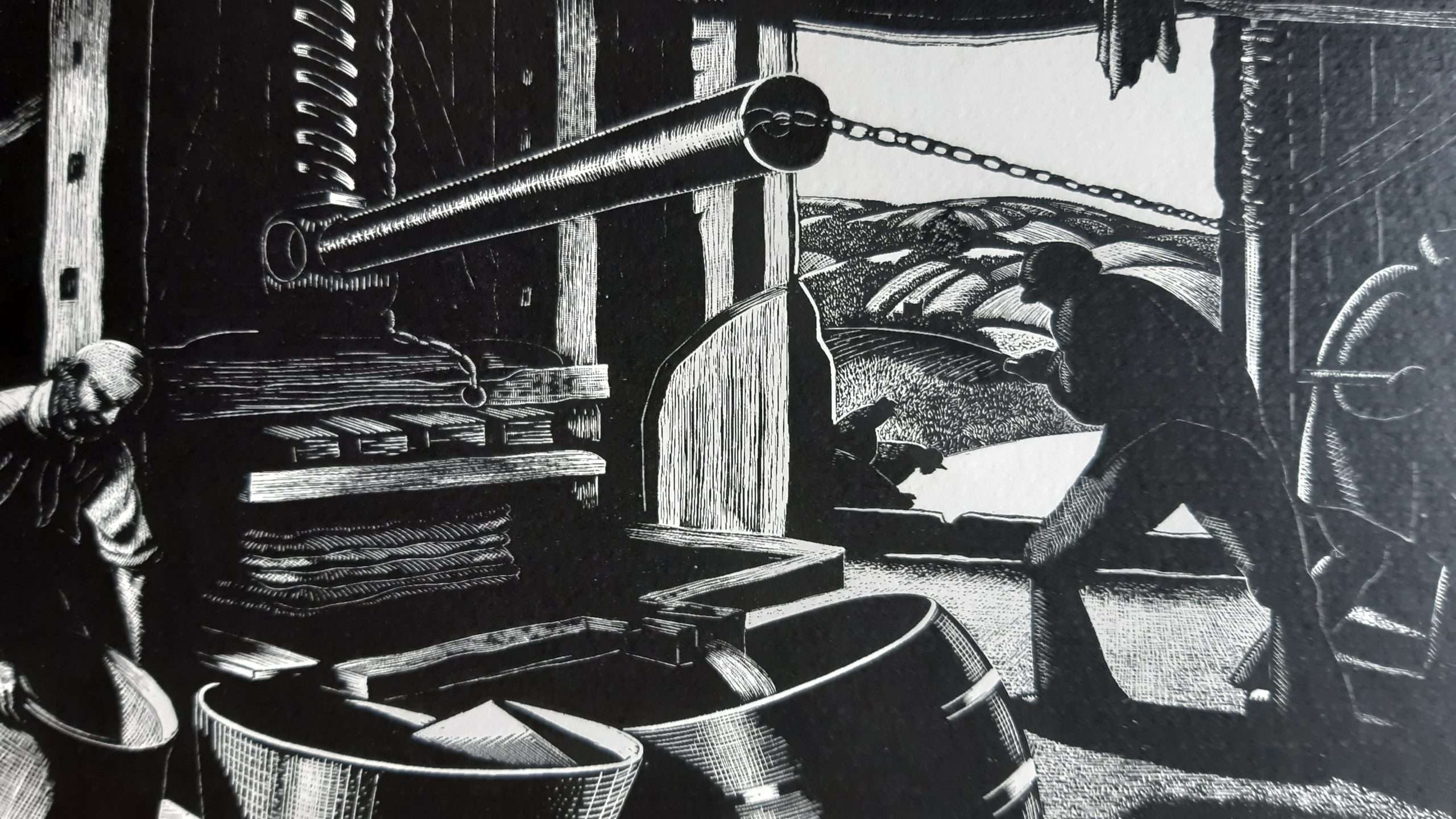 Clare Leighton 'October: Cider-Making' (1995) (Lithograph) - Image 2