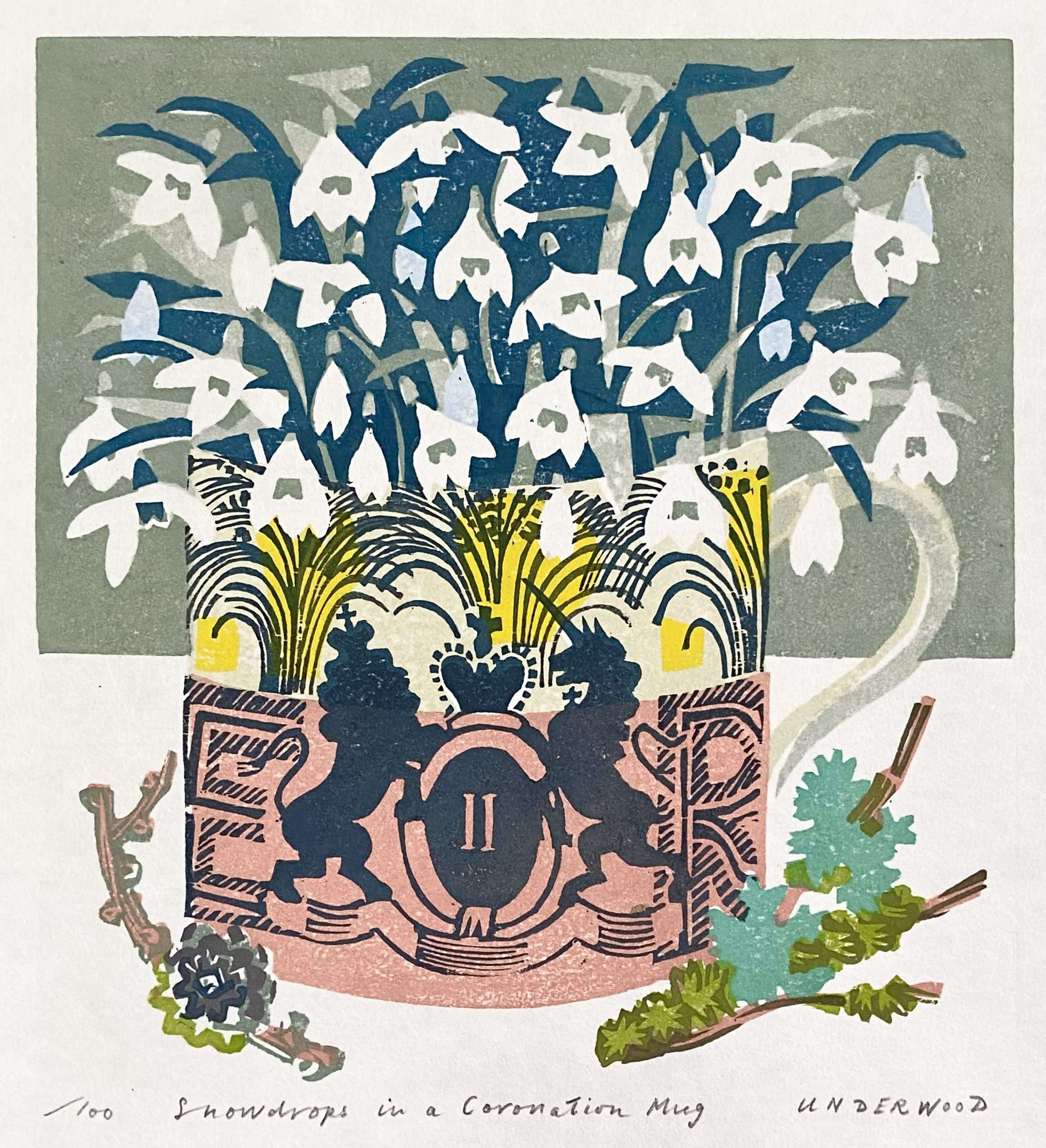 Snowdrops in a Coronation Mug