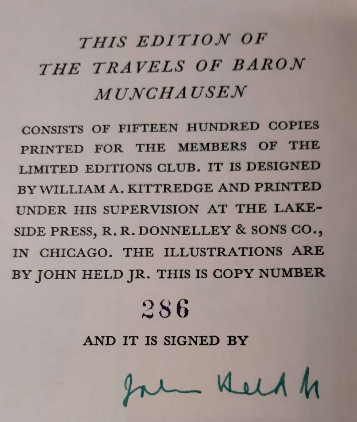 The Travels of Baron Munchausen (1929) (Engravings by John Held JR) - Image 2