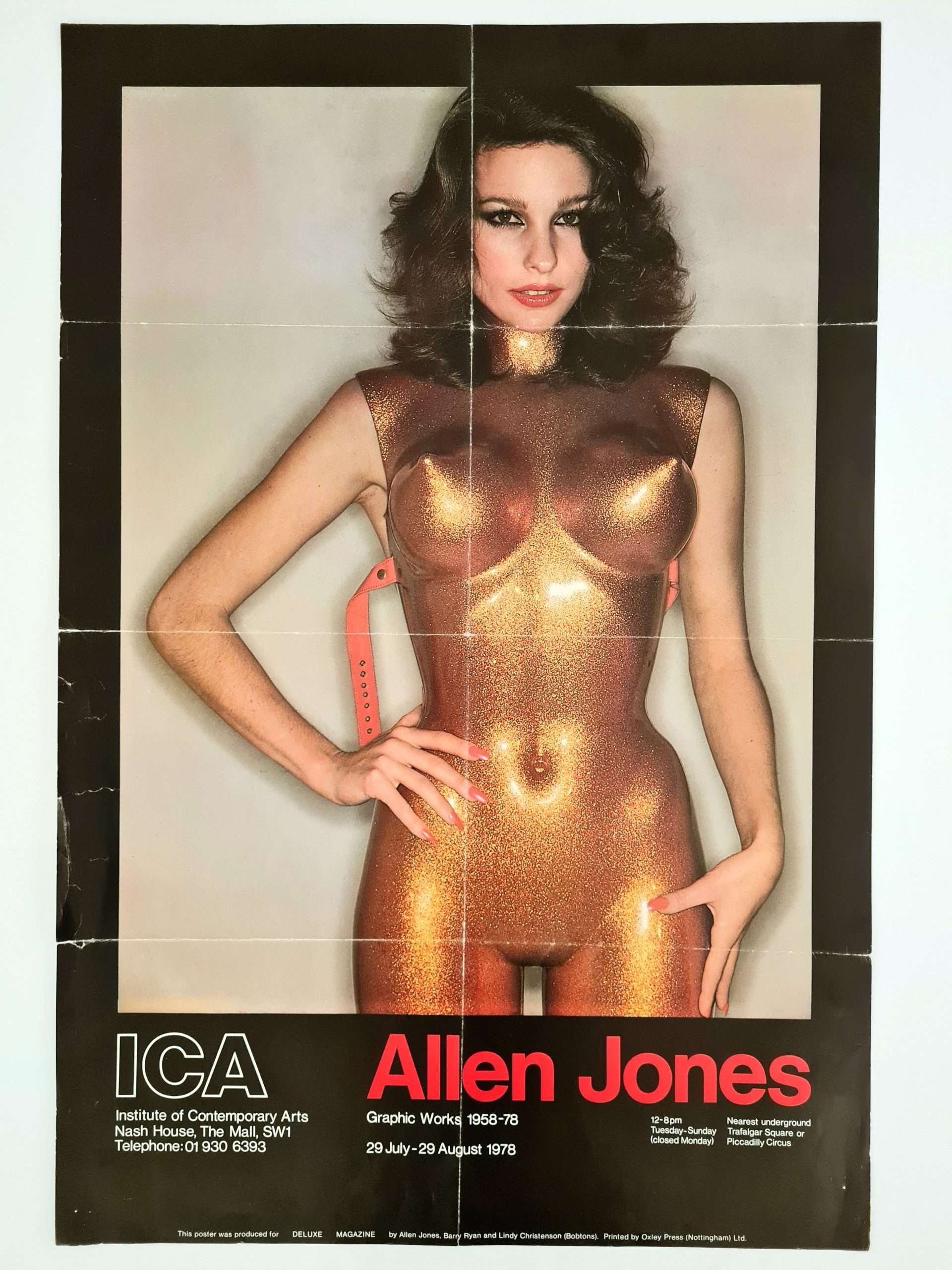 Allen Jones Graphic Works 1958-78 ICA Original Exhibition Poster
