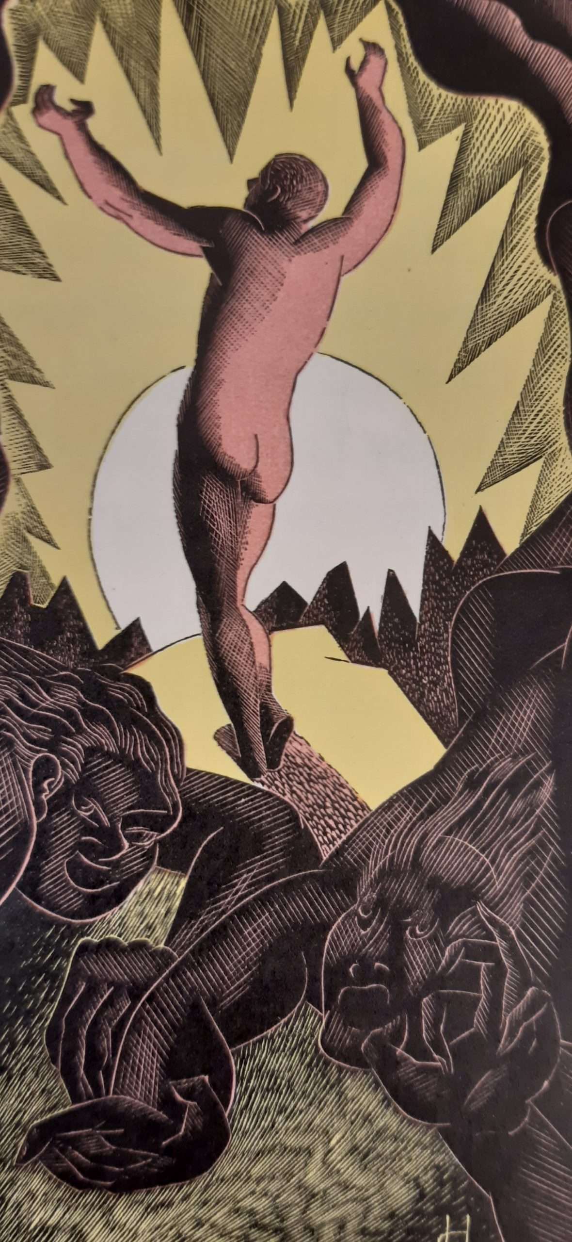 The Ariel Poems No. 4 Alone by Walter De La Mare (Wood Engravings by Blair Hughes-Stanton (1927) - Image 2
