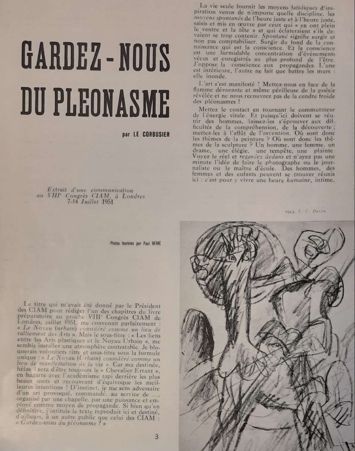 Forms et Vie: Revue Trimestrielle de Synthese des Arts (Number 1 1951) - Image 3