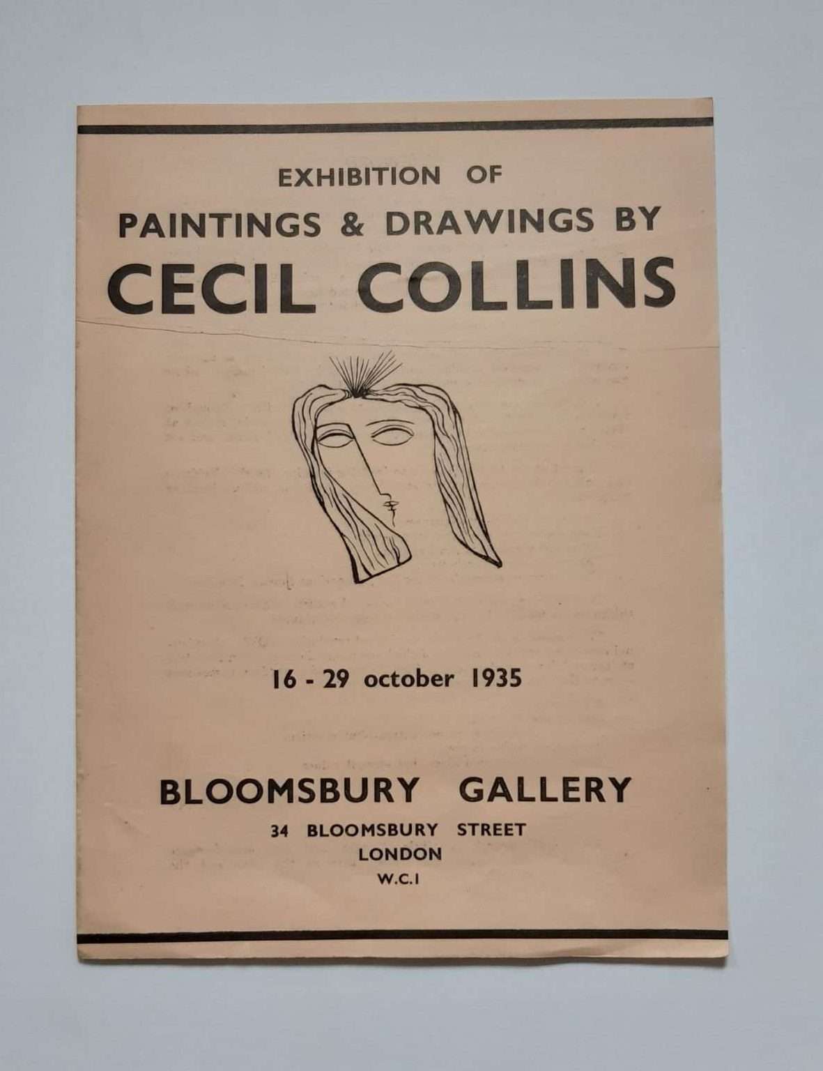Collection of Scarce Cecil Collins Exhibition Catalogues and Related Ephemera - Image 5