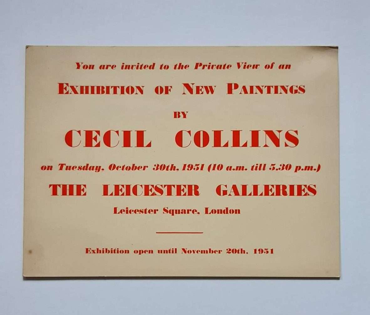 Collection of Scarce Cecil Collins Exhibition Catalogues and Related Ephemera - Image 6