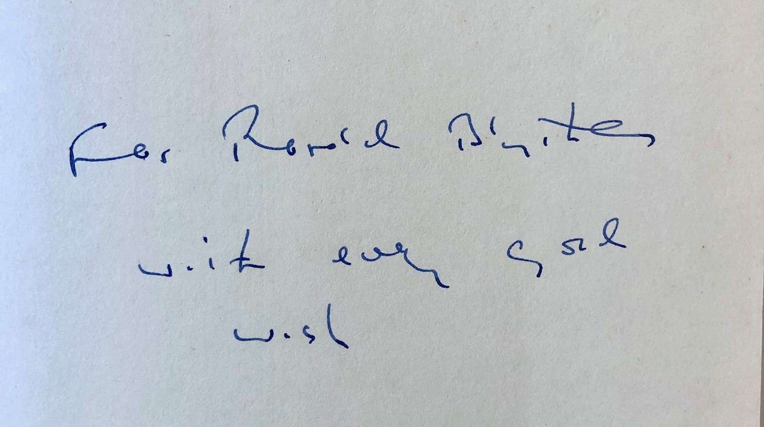 Denton Welch: The Making of a Writer (Signed and Dedicated to Ronald Blythe) (1984) - Image 3