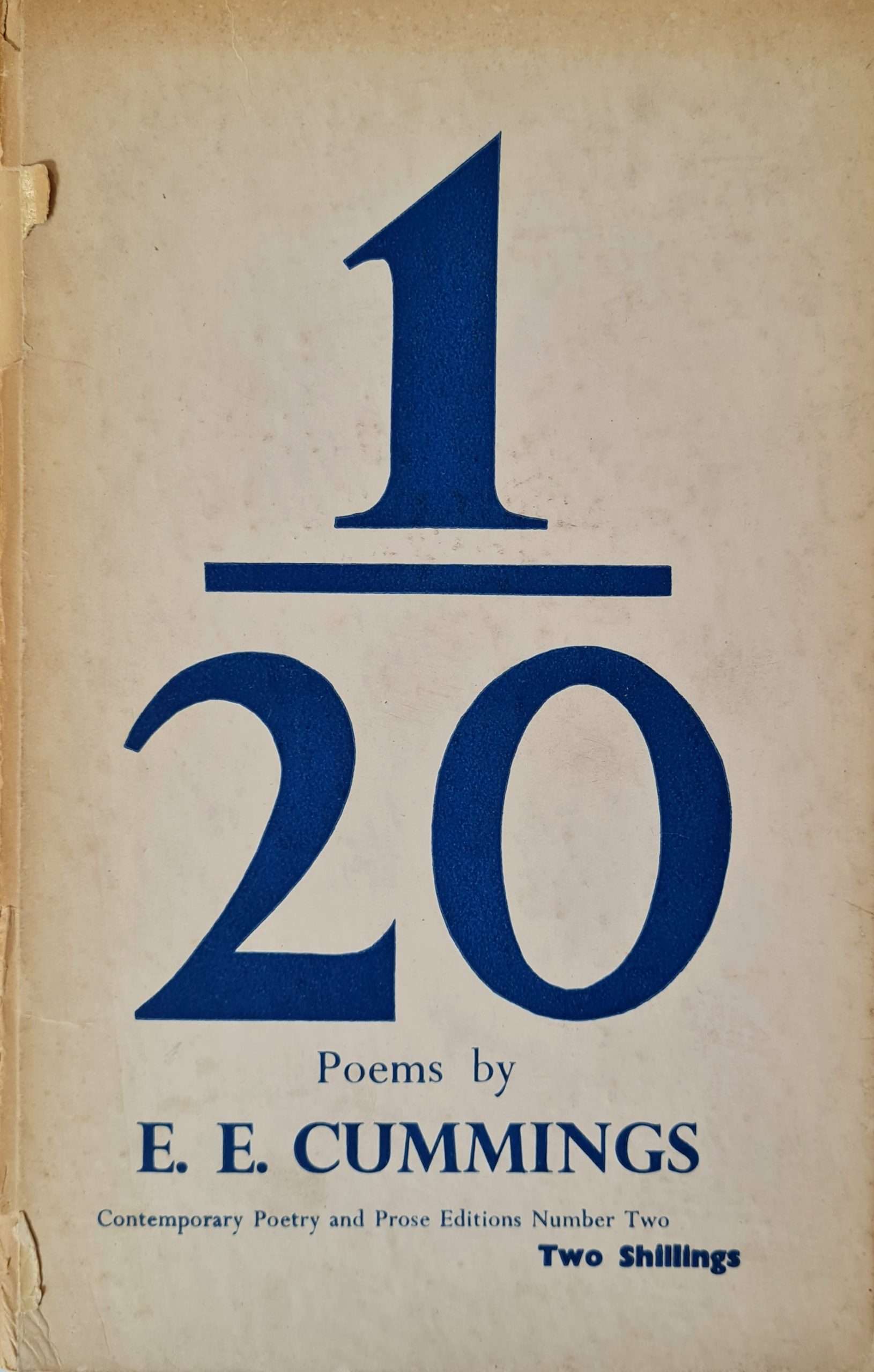 1/20 Poems by EE Cummings (1936)