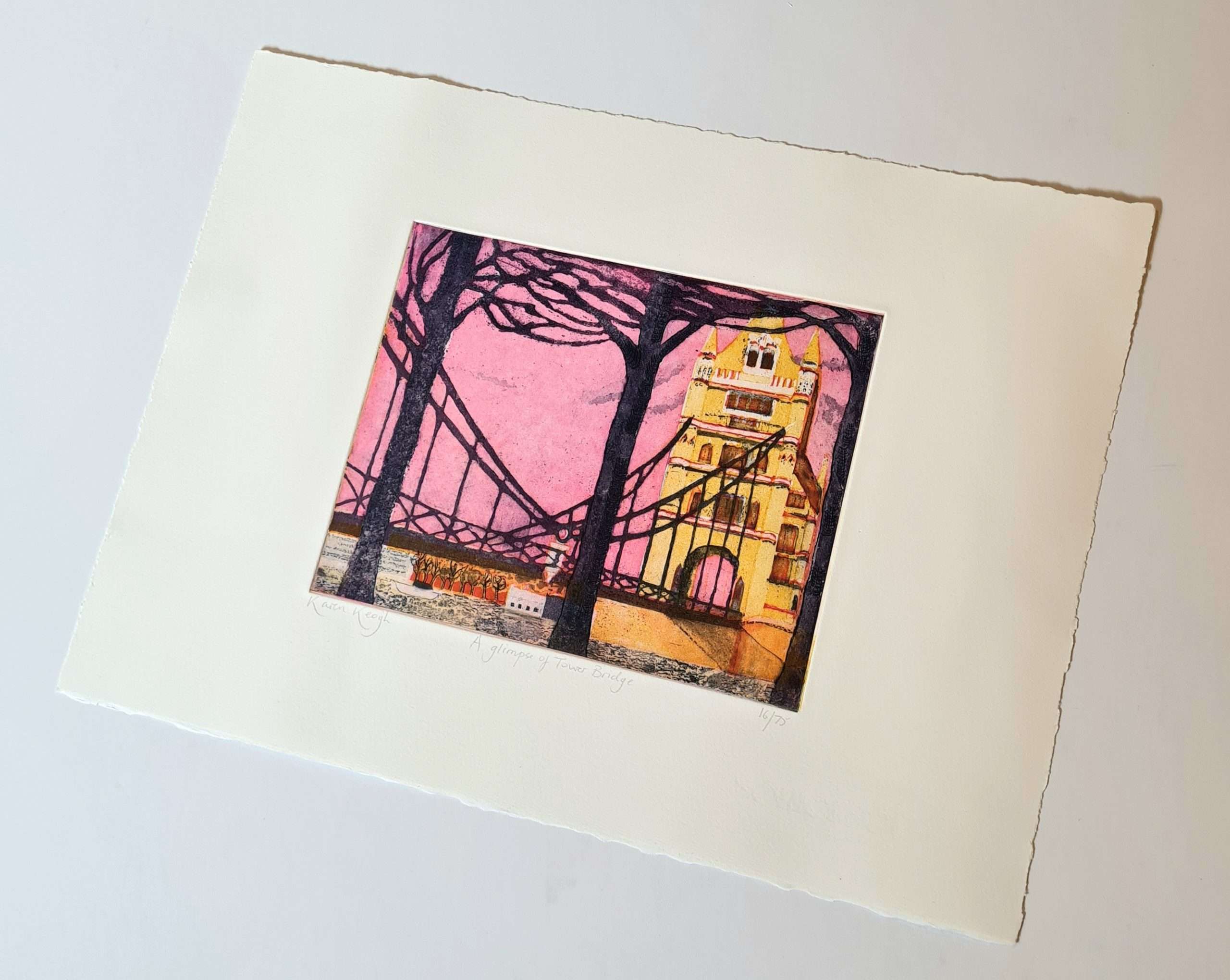 A Glimpse of Tower Bridge by Karen Keogh - Image 2