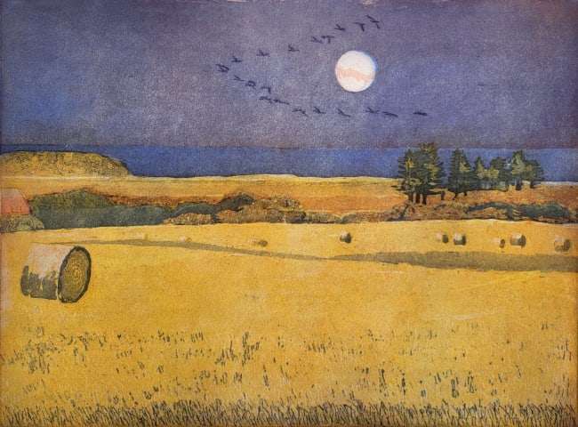 The Harvest Moon Print by Karen Keogh