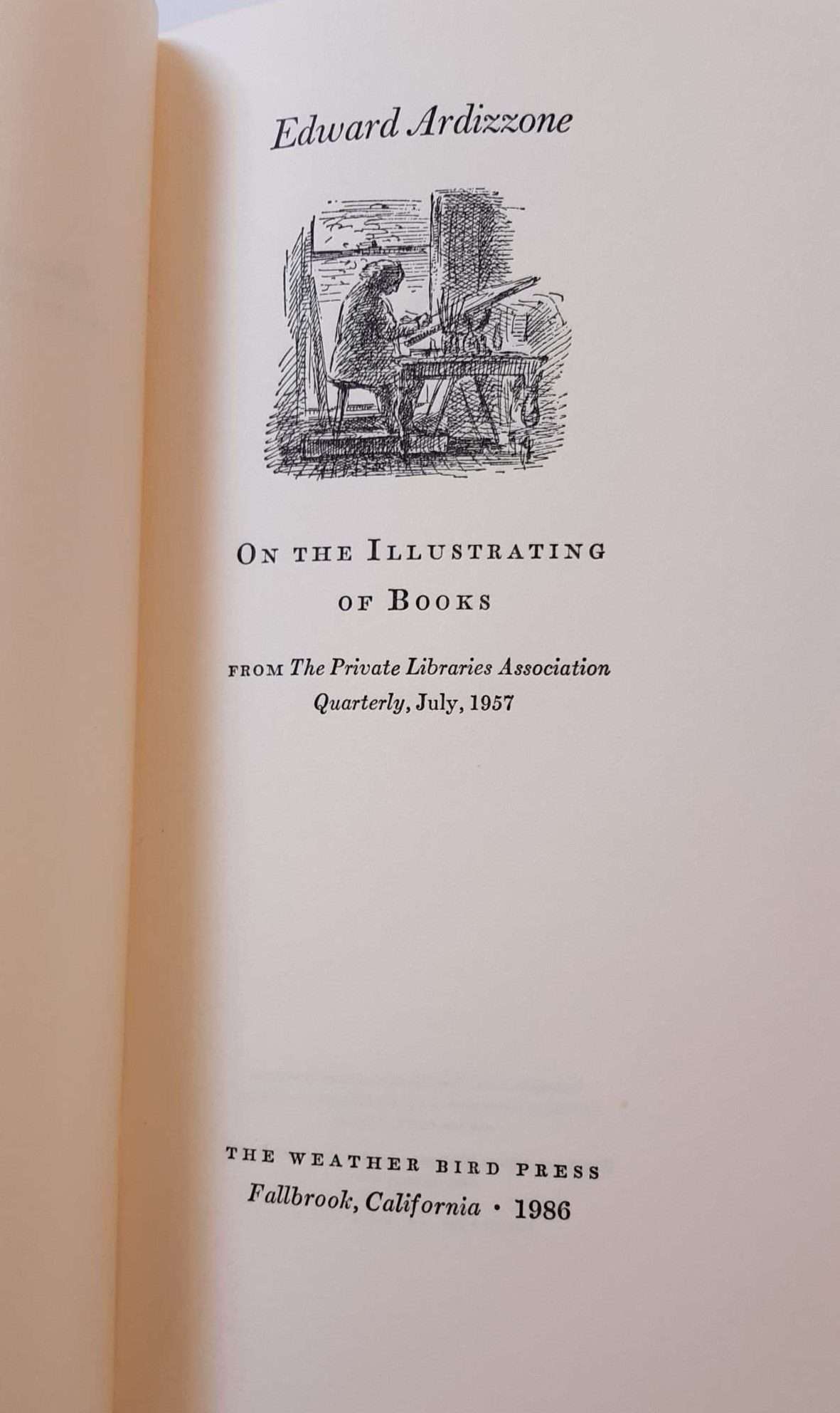 Edward Ardizzone: On the Illustrating of Books (1986) (Limited to 200 copies) - Image 2