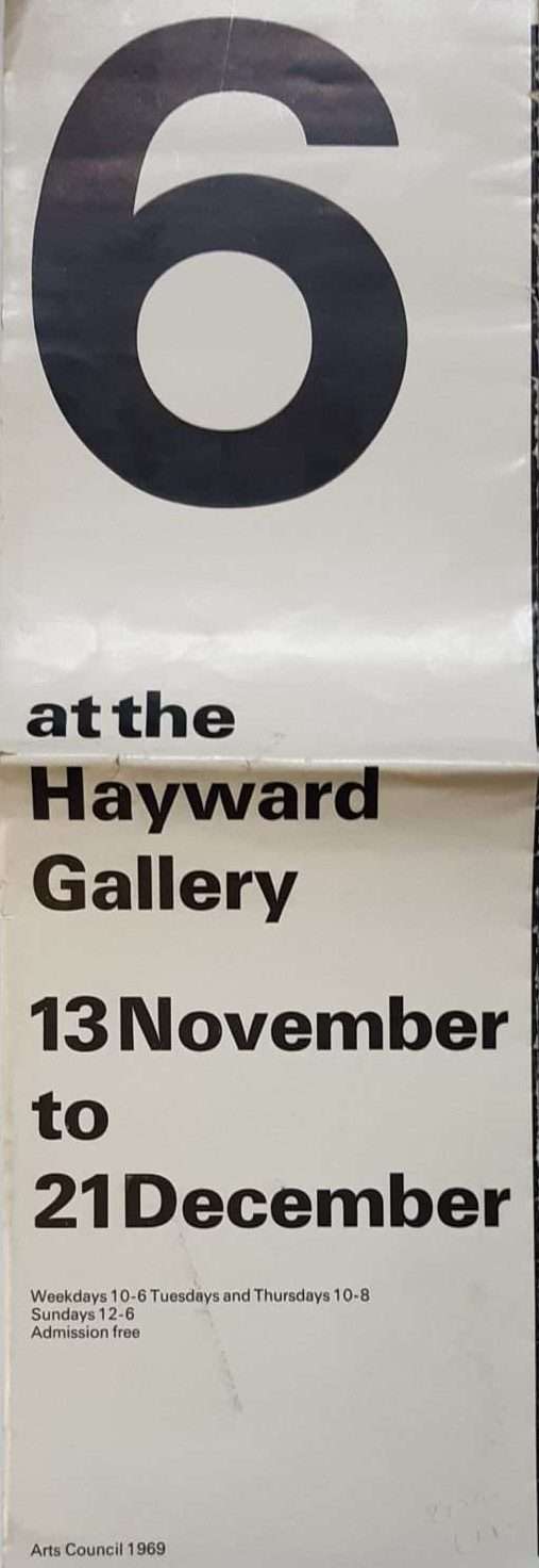 6 at the Hayward Gallery: Stephenson, Newsome, Sandle, Flanagan, Buckley, Milow (1969) - Image 2