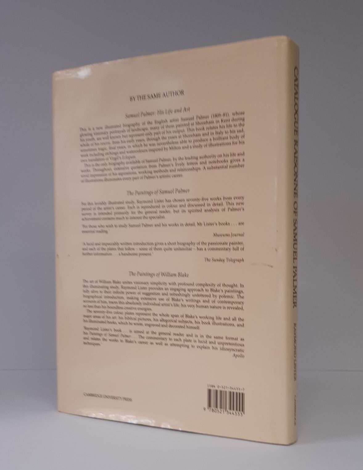 Catalogue Raisonne of the Works of Samuel Palmer (1988) - Image 3