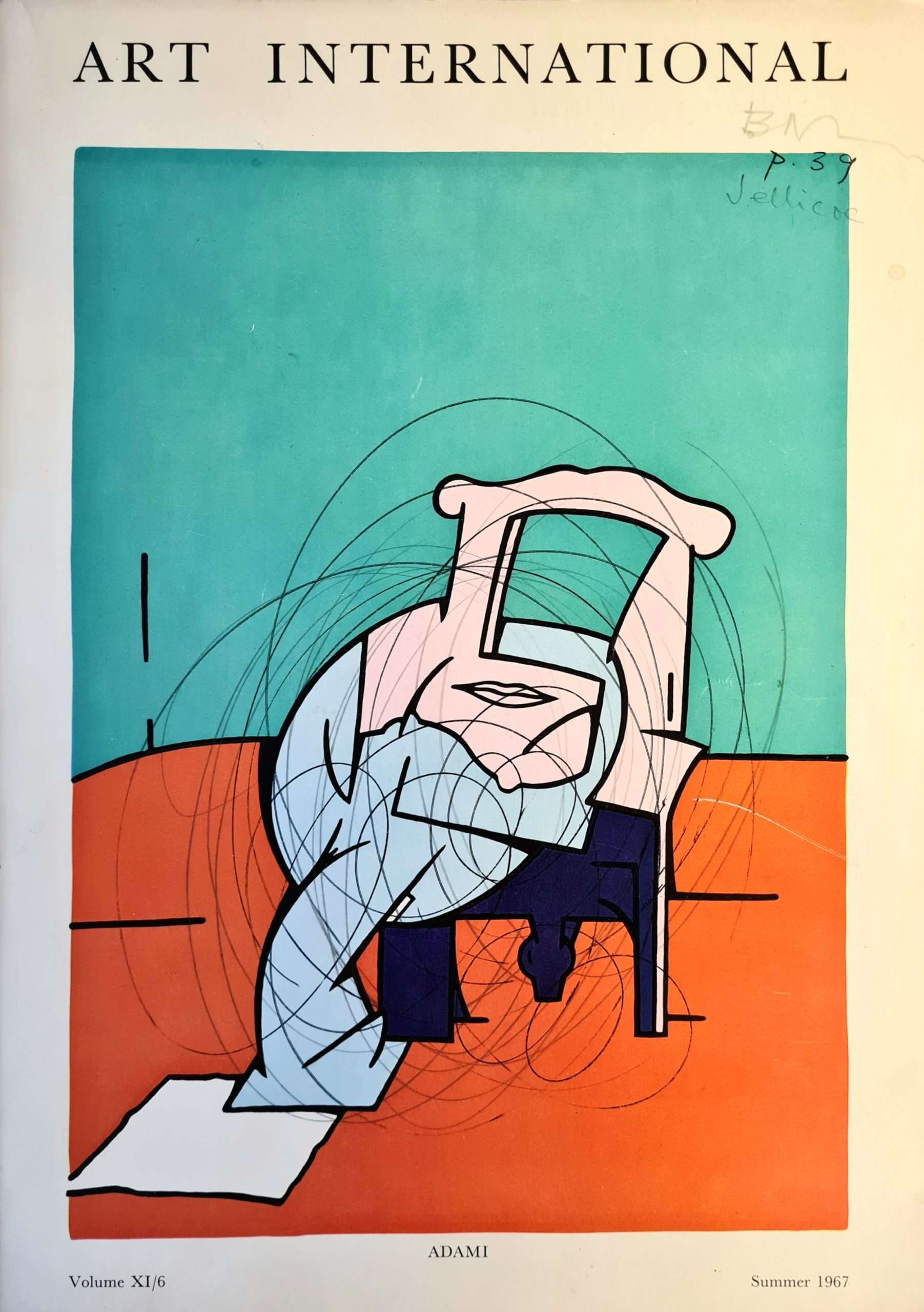 Art International (Vol XI/6) (Summer 1967) (Ben Nicholson Ownership Initials)