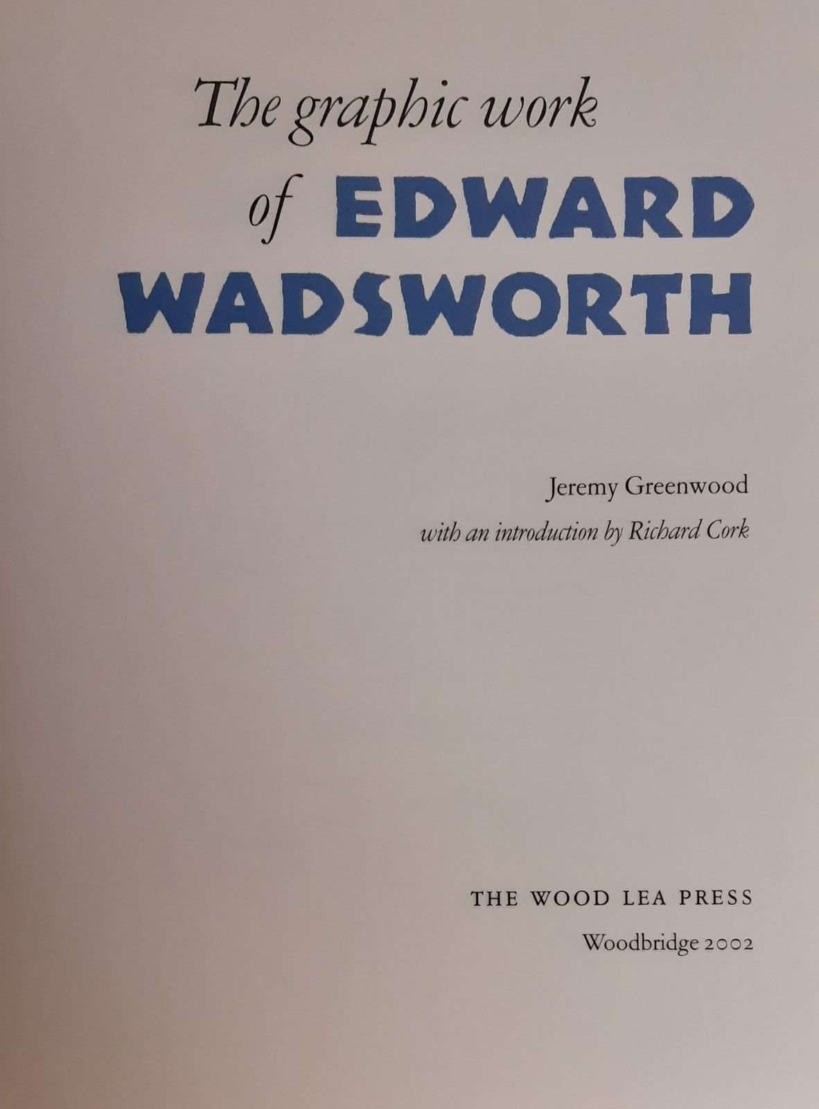 The Graphic Work of Edward Wadsworth - Image 2