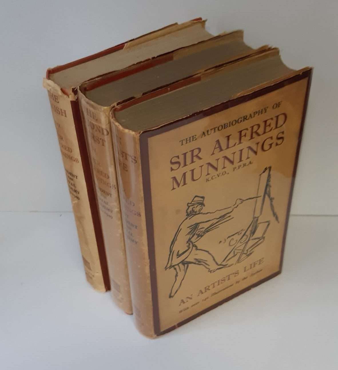The Autobiography of Sir Alfred Munnings (3 Vols)