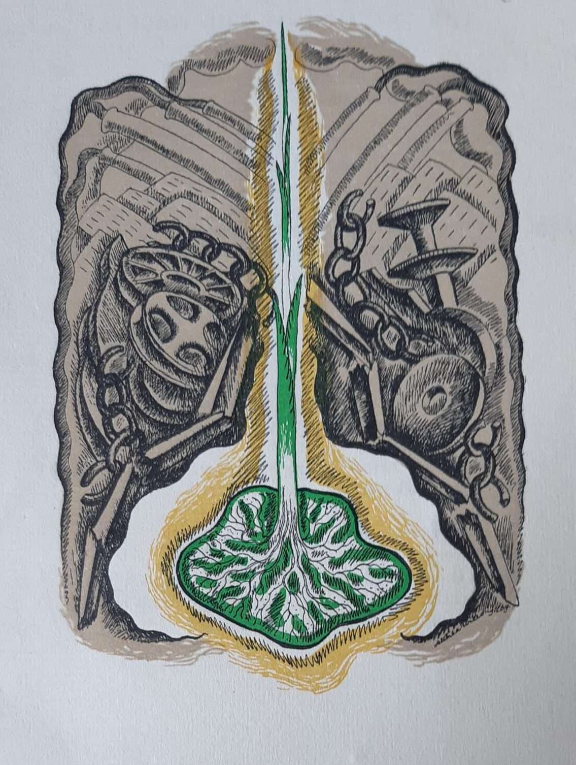 The Ariel Poems No.28 The Triumph of the Machine by DH Lawrence (Drawings by Althea Willoughby) (1930) - Image 2