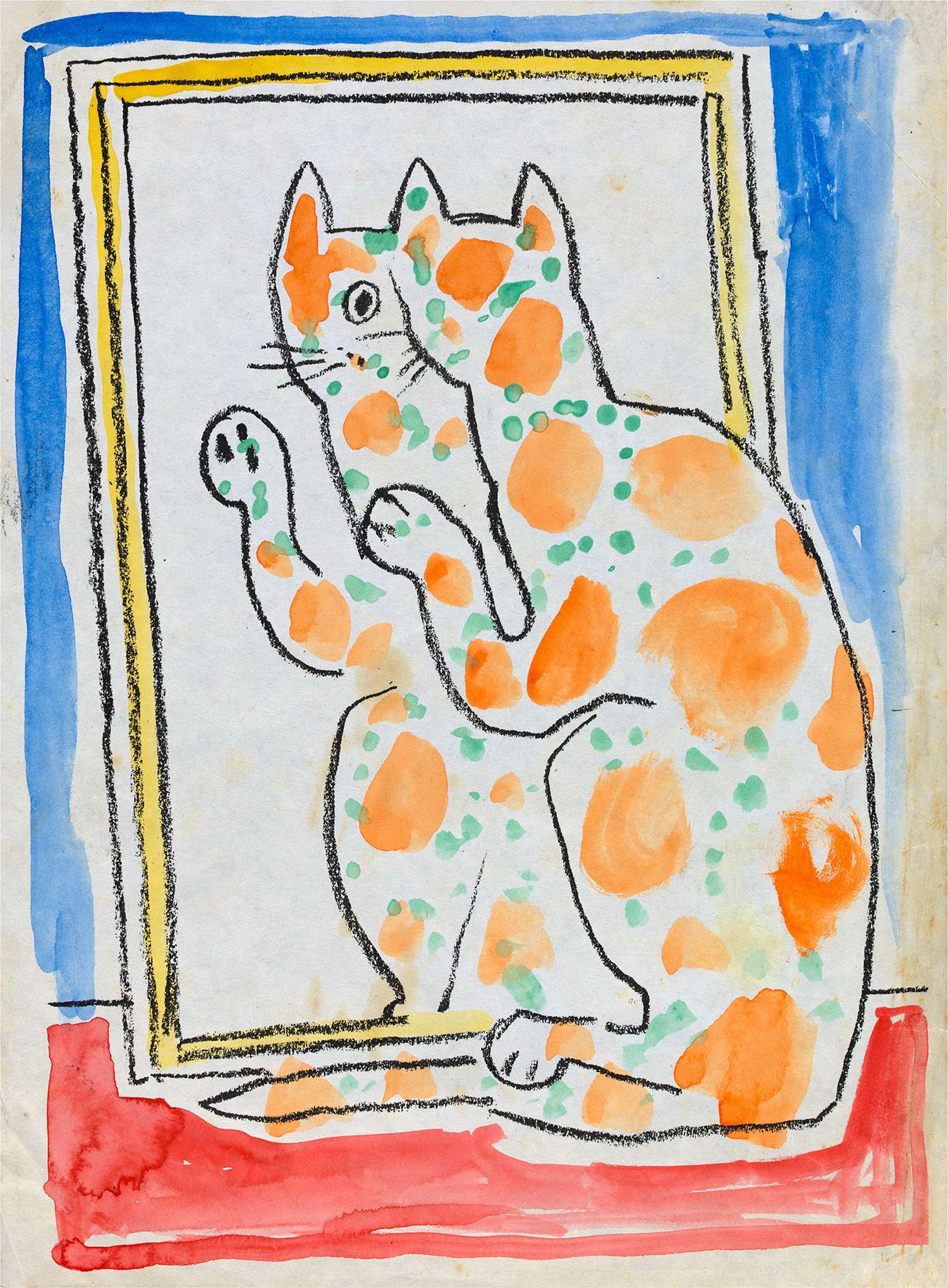 Marmalade Cat in Mirror