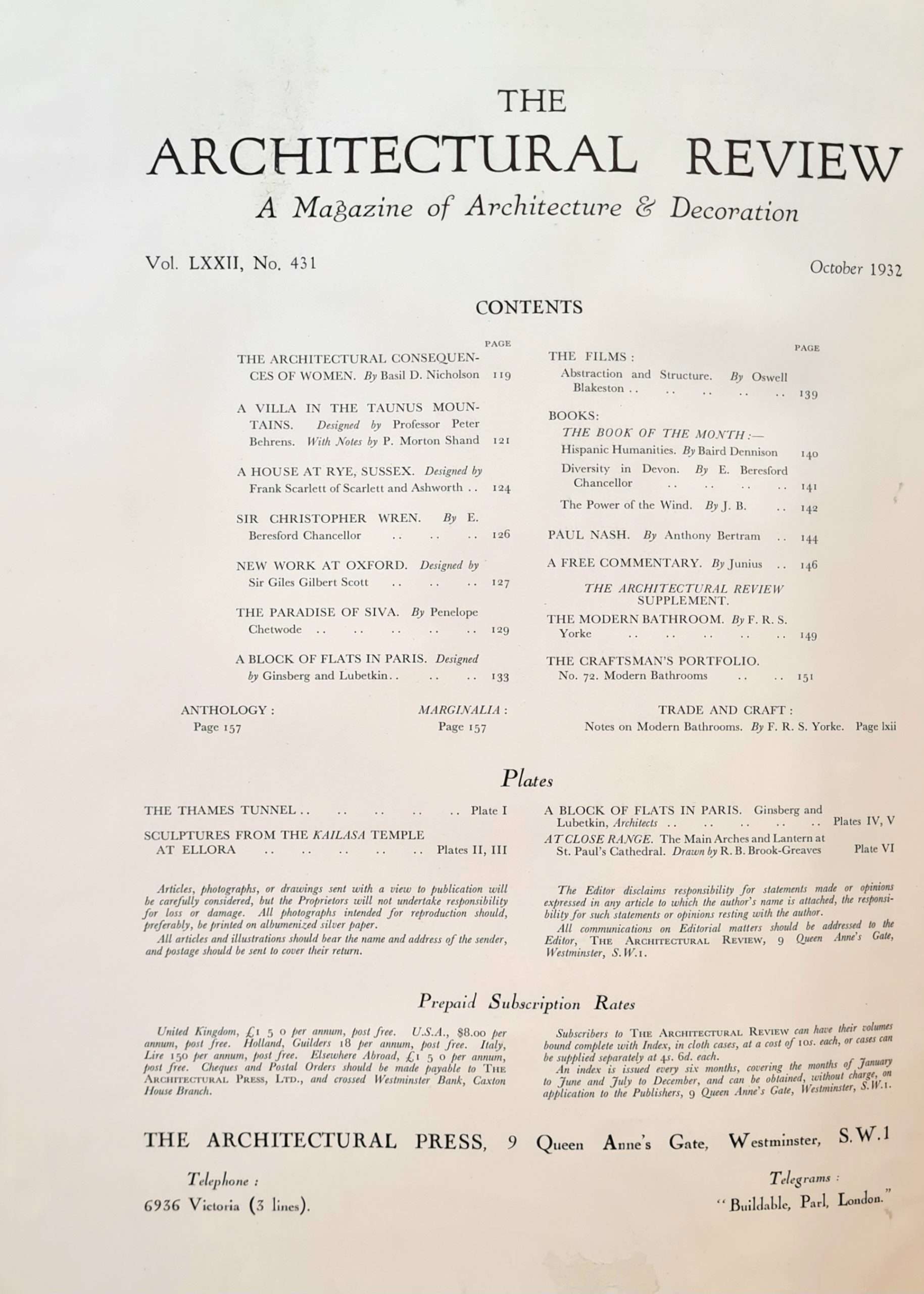 The Architectural Review 1932 (July to December) - Image 6
