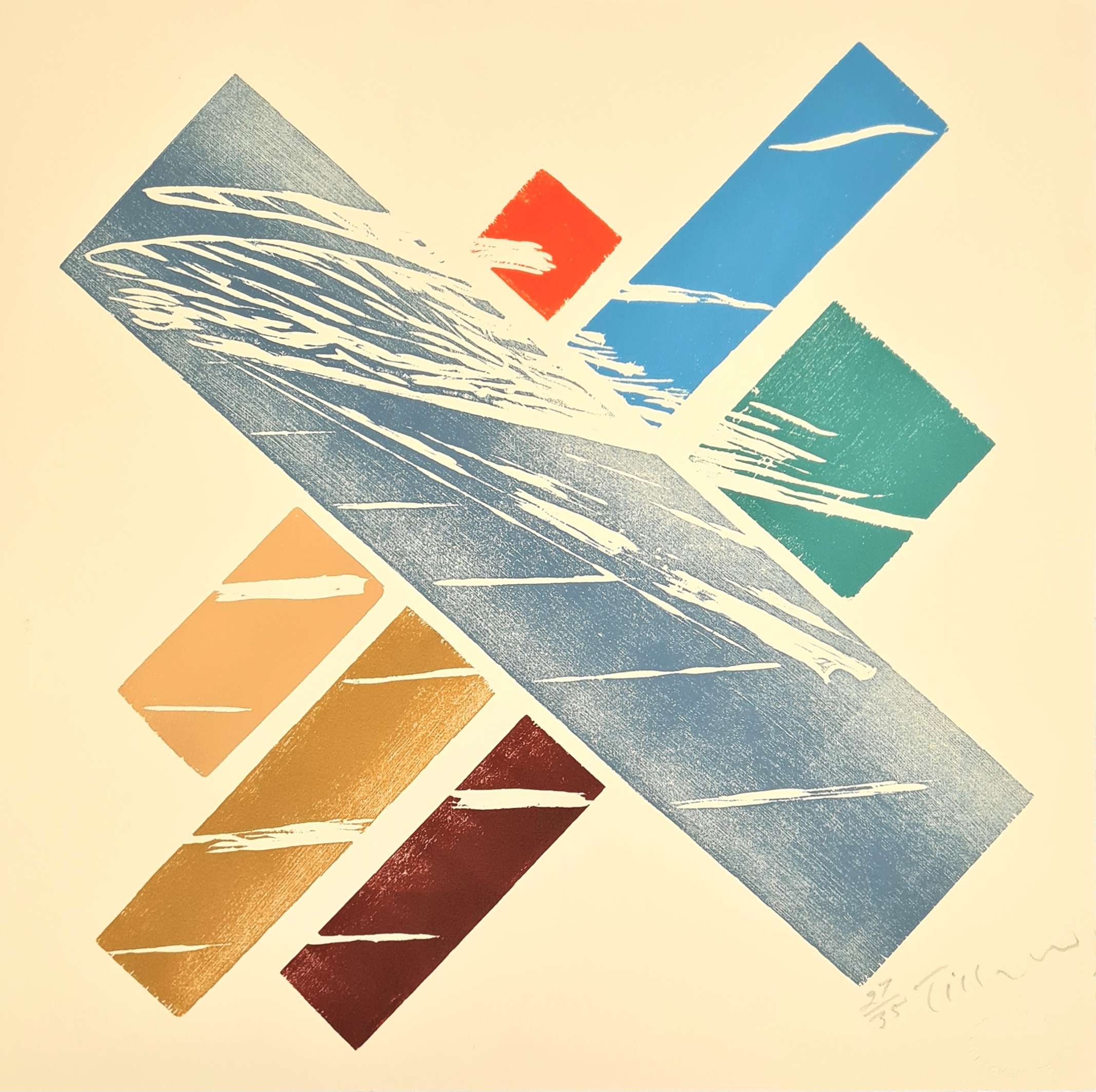 William Tillyer Set of 6 Woodcut Prints (2025) - Image 4