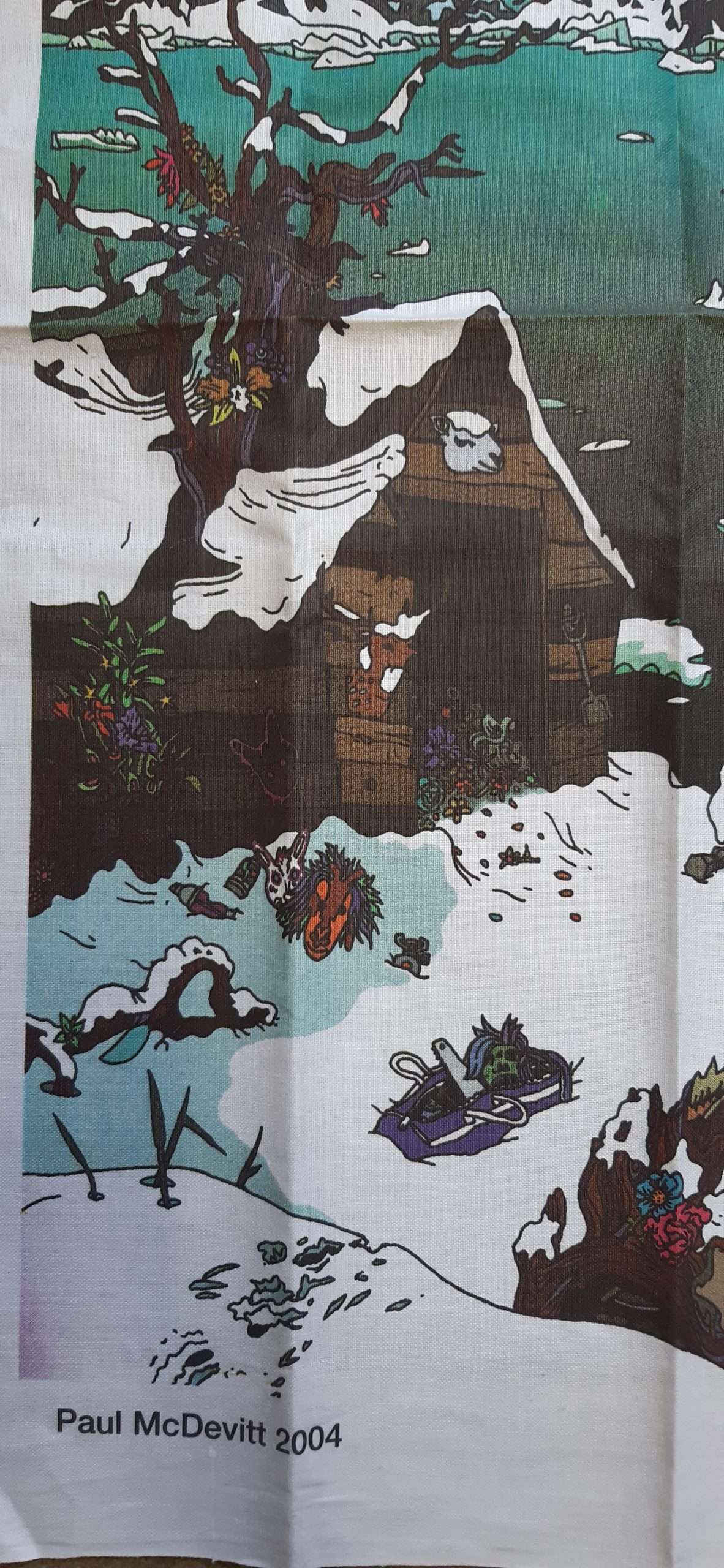 Paul McDevitt Nativity (2004) (Tea towel produced in collaboration with Stephen Friedman Gallery) - Image 2