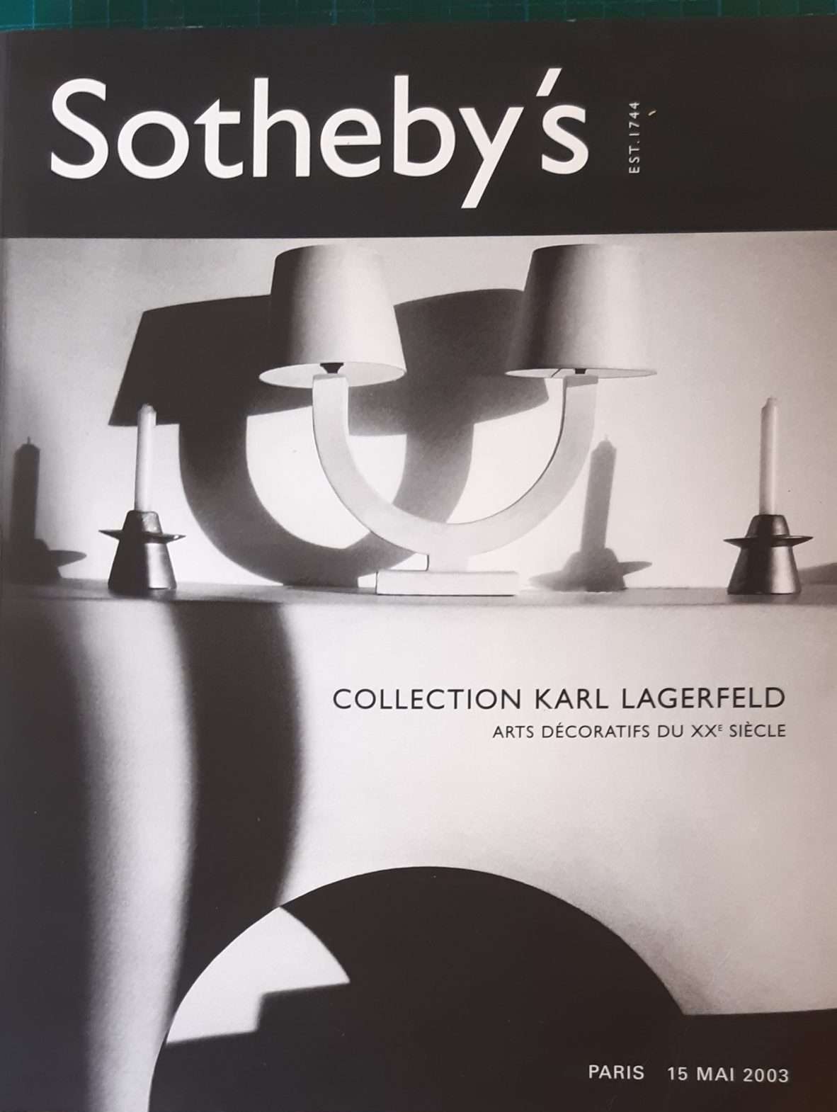 Sotheby's Collection Karl Lagerfeld: Arts Decoratifs Du XX Siecle (2003)
