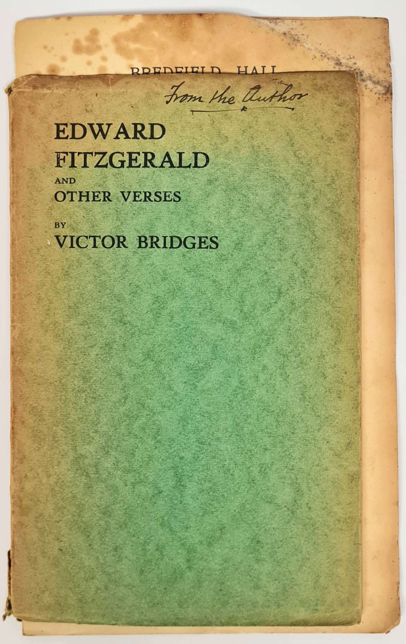 Edward Fitzgerald and Other Verses