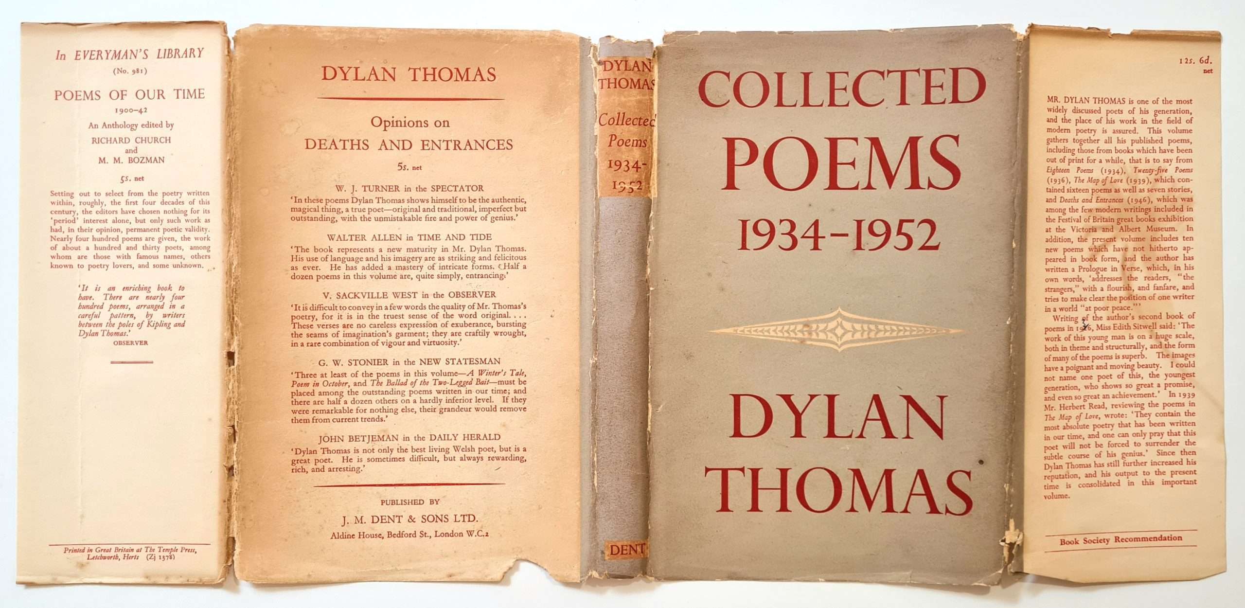 Dylan Thomas: Collected Poems 1934-1952 (Ronald Blythe Interest) - Image 4